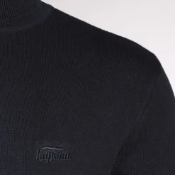 KAPORAL Pull col roule landon en maille fine Homme BLEU FONCE Clearance