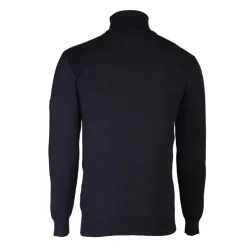 KAPORAL Pull col roule landon en maille fine Homme BLEU FONCE Clearance
