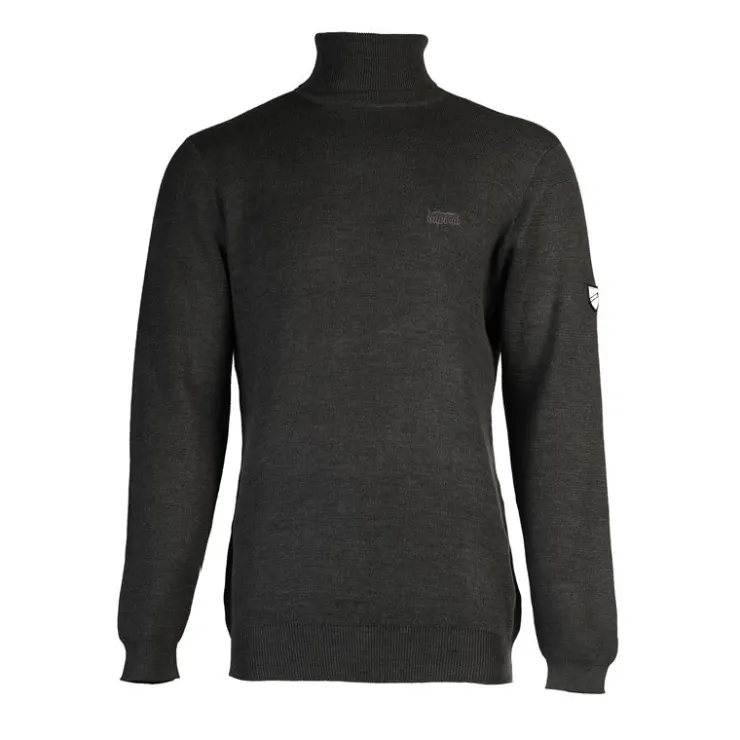 KAPORAL Pull col roule landon en maille fine Homme GRIS FONCE Sale