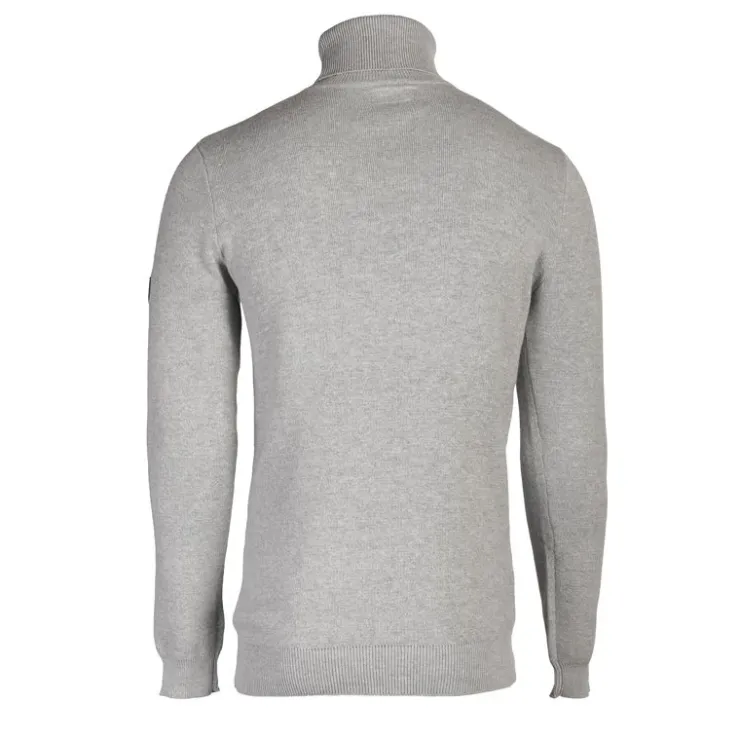 KAPORAL Pull col roule landon en maille fine Homme GRIS CLAIR Sale
