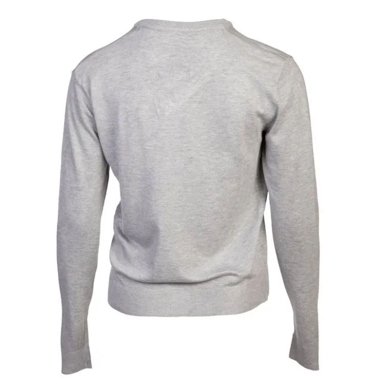 BILL TORNADE Pull col v 18680 Femme GRIS CLAIR Best