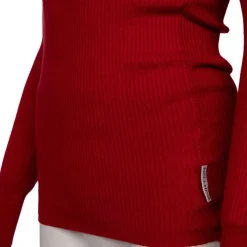 BURTON OF LONDON Pull col v femme fine cote jamina Femme ROUGE Sale