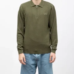 KAPORAL Pull col zipe licino Homme KAKI Clearance