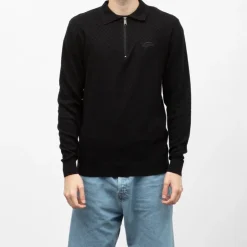 KAPORAL Pull col zipe licino Homme NOIR Online