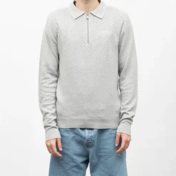 KAPORAL Pull col zipe licino Homme GRIS CLAIR Outlet