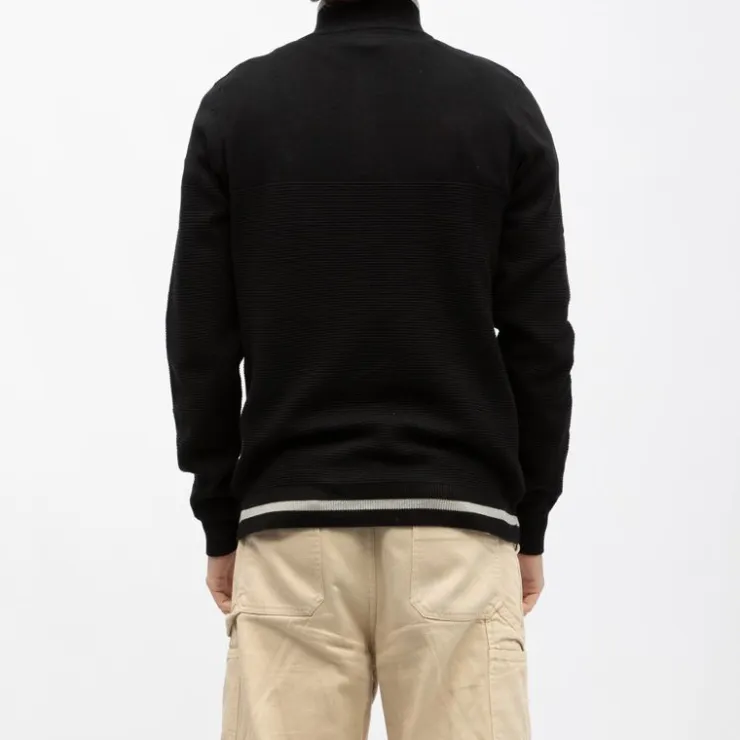 KAPORAL Pull demi zip col montant edmond Homme NOIR Online