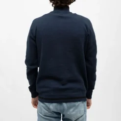 KAPORAL Pull demi zip col montant edmond Homme BLEU FONCE Clearance