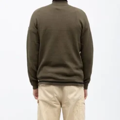 KAPORAL Pull demi zip col montant edmond Homme KAKI Best