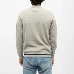 KAPORAL Pull demi zip col montant edmond Homme GRIS CLAIR Hot