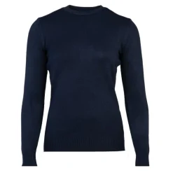 BELLE FEMME Pull en laine et cachemire col rond Femme BLEU FONCE New