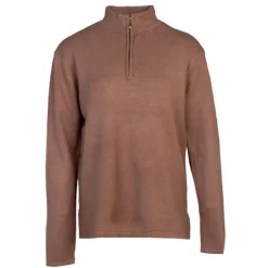 BELLE FEMME Pull en laine et cachemire col haut Femme MARRON Best