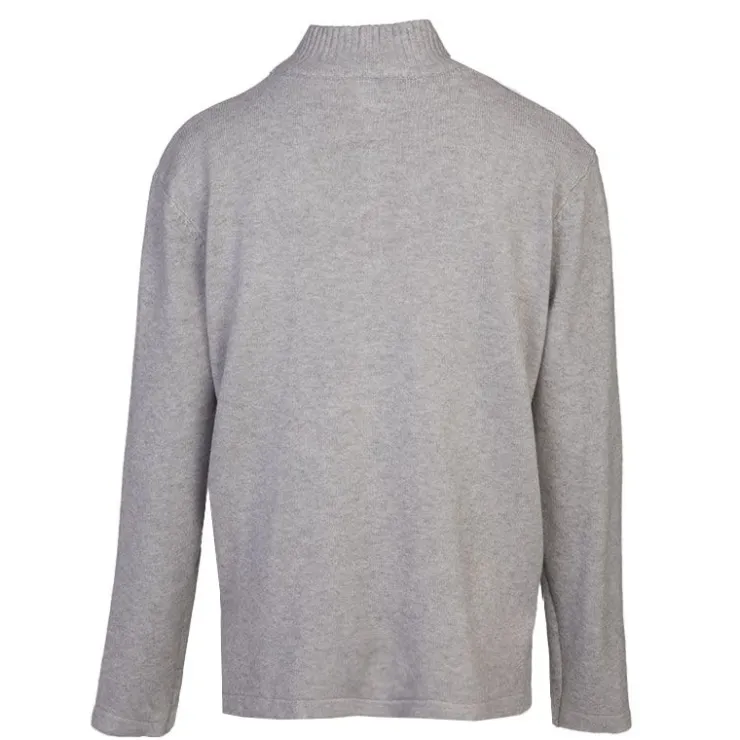 BELLE FEMME Pull en laine et cachemire col haut Femme GRIS