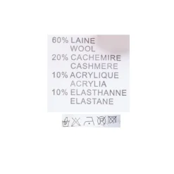BELLE FEMME Pull en laine et cachemire col haut Femme TURQUOISE New