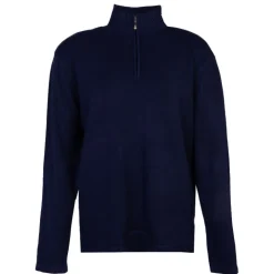 BELLE FEMME Pull en laine et cachemire col haut Femme BLEU FONCE Hot