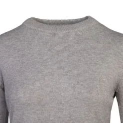 BELLE FEMME Pull en laine et cachemire col rond Femme GRIS Best