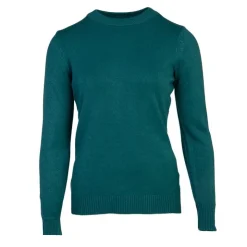 BELLE FEMME Pull en laine et cachemire col rond Femme VERT Best