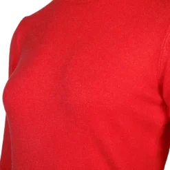 BELLE FEMME Pull en laine et cachemire col rond Femme ROUGE Best