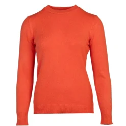 BELLE FEMME Pull en laine et cachemire col rond Femme ORANGE Online