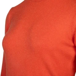 BELLE FEMME Pull en laine et cachemire col rond Femme ORANGE Online