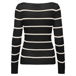 ONLY Pull en maille à rayure Femme NOIR New