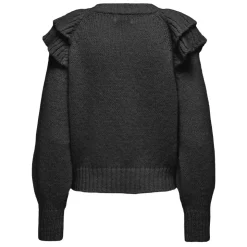 ONLY Pull en maille col rond à manches longues Alicia Femme NOIR Sale