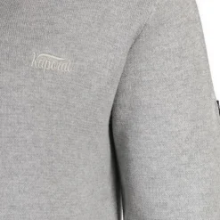 KAPORAL Pull en maille fine col v gerlando Homme GRIS CLAIR Clearance
