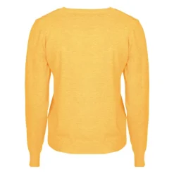 MADO ET LES AUTRES Pull femme col rond en laine Femme JAUNE Clearance