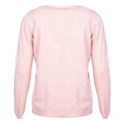 MADO ET LES AUTRES Pull femme col rond en laine Femme ROSE CLAIR New