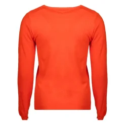 MADO ET LES AUTRES Pull femme col rond en laine Femme ORANGE Hot