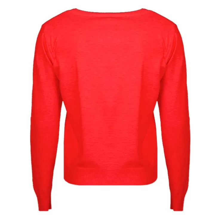MADO ET LES AUTRES Pull femme col rond en laine Femme ROUGE