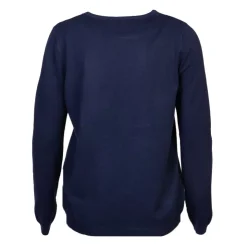 MADO ET LES AUTRES Pull femme col rond en laine Femme BLEU FONCE New