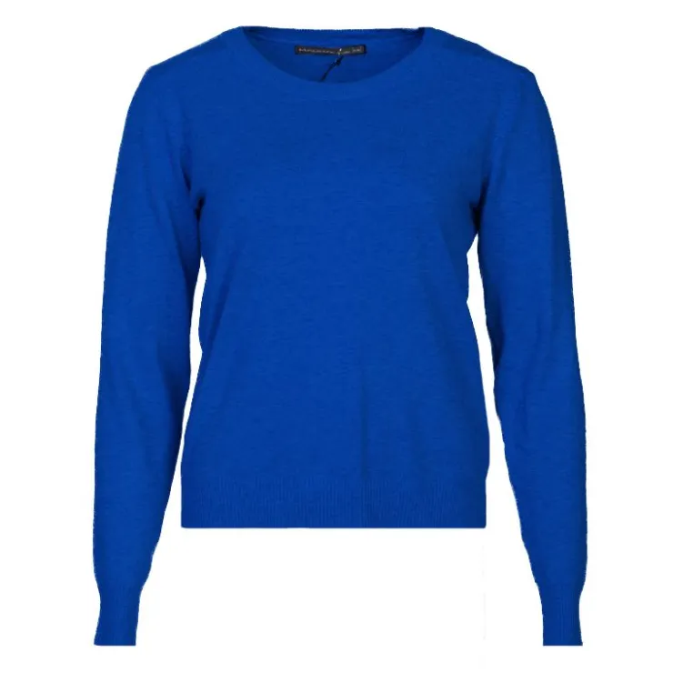 MADO ET LES AUTRES Pull femme col rond en laine Femme BLEU ROI Sale