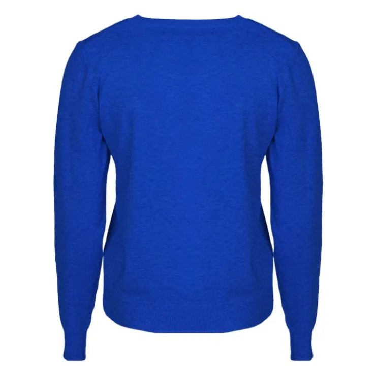 MADO ET LES AUTRES Pull femme col rond en laine Femme BLEU ROI Sale