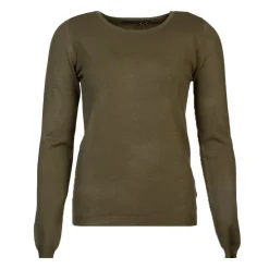 MADO ET LES AUTRES Pull femme col rond en laine Femme KAKI Outlet