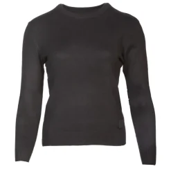 BURTON OF LONDON Pull femme col rond florane Femme NOIR Sale