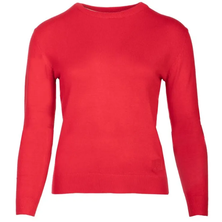 BURTON OF LONDON Pull femme col rond florane Femme ROUGE Discount