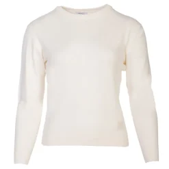 BURTON OF LONDON Pull femme col rond florane Femme BLANC ECRU Discount
