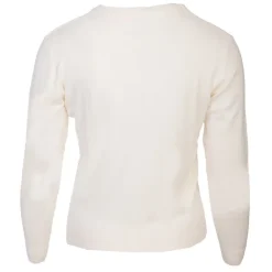 BURTON OF LONDON Pull femme col rond florane Femme BLANC ECRU Discount