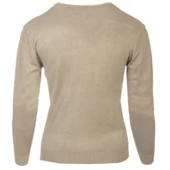 BURTON OF LONDON Pull femme col rond florane Femme KAKI