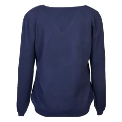 MADO ET LES AUTRES Pull femme col v en laine Femme BLEU FONCE Hot