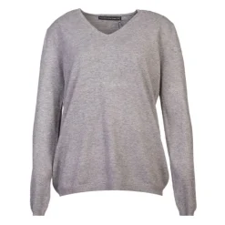 MADO ET LES AUTRES Pull femme col v en laine Femme GRIS New