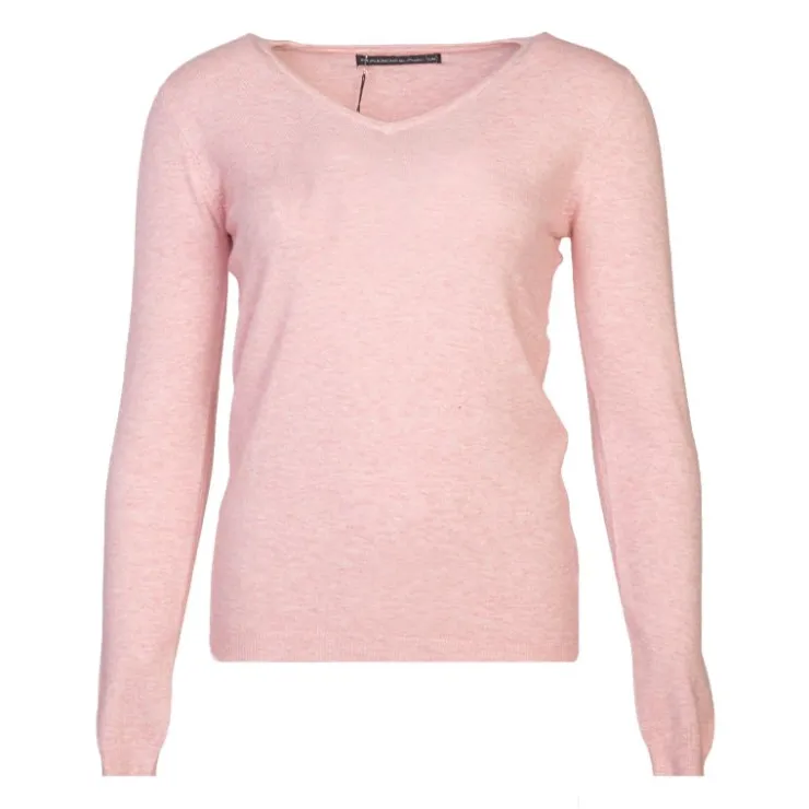 MADO ET LES AUTRES Pull femme col v en laine Femme ROSE CLAIR Sale