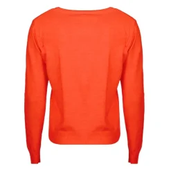 MADO ET LES AUTRES Pull femme col v en laine Femme ORANGE Online