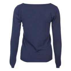 MADO ET LES AUTRES Pull femme col v en laine Femme BLEU FONCE Clearance