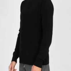 BILL TORNADE Pull fin col rond milano manches longues Homme NOIR Outlet