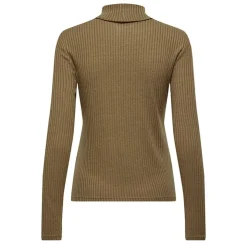 ONLY Pull fin col roulé à manches longues Zandra Femme MARRON Best