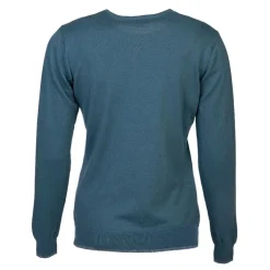 US POLO Pull fin en coton et cachemire Femme BLEU Clearance