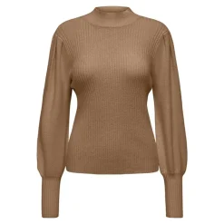 ONLY Pull fin manches ballons Kattie Femme BEIGE Outlet