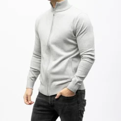 TORRENTE Pull full zip cash touch 7982 Homme GRIS CLAIR Online