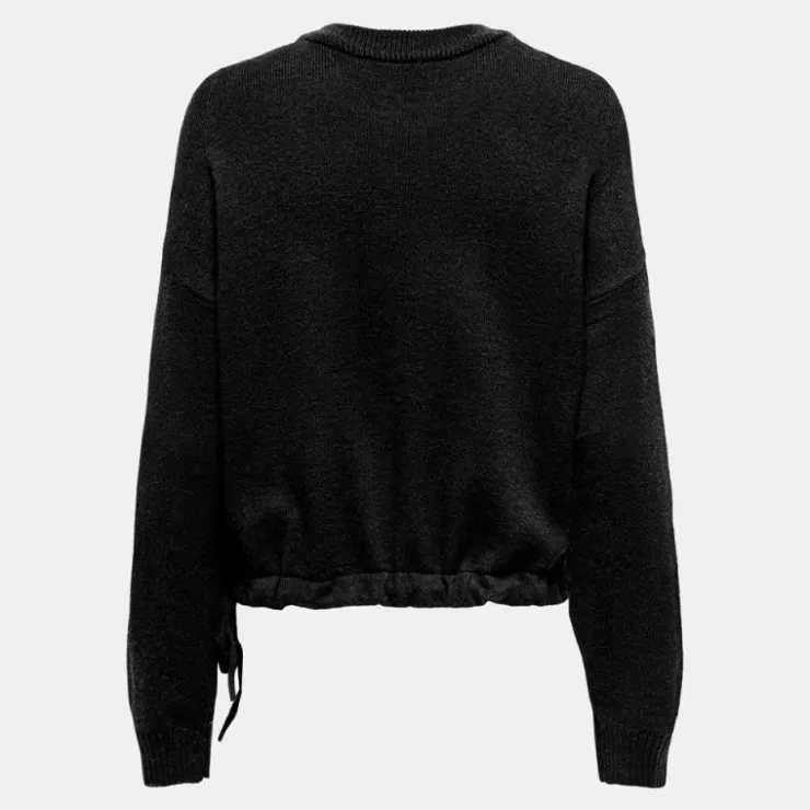 ONLY Pull katia avec amour brodé amour Femme NOIR Sale